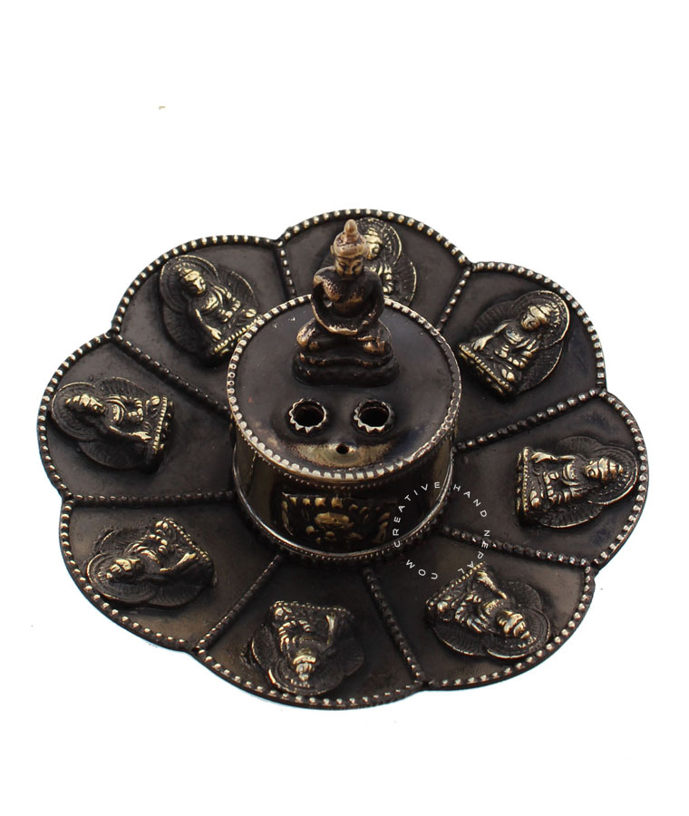 Buddha Incense Burner & Candle Holder 10 x 8 cm Creativehand Nepal